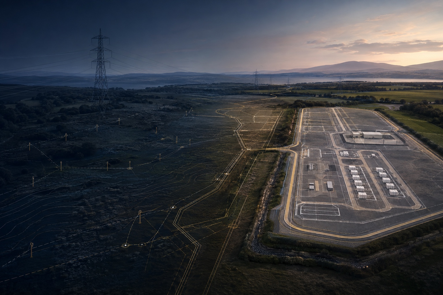 A greenfield BESS site progressing into an engineered ready-to-build development package