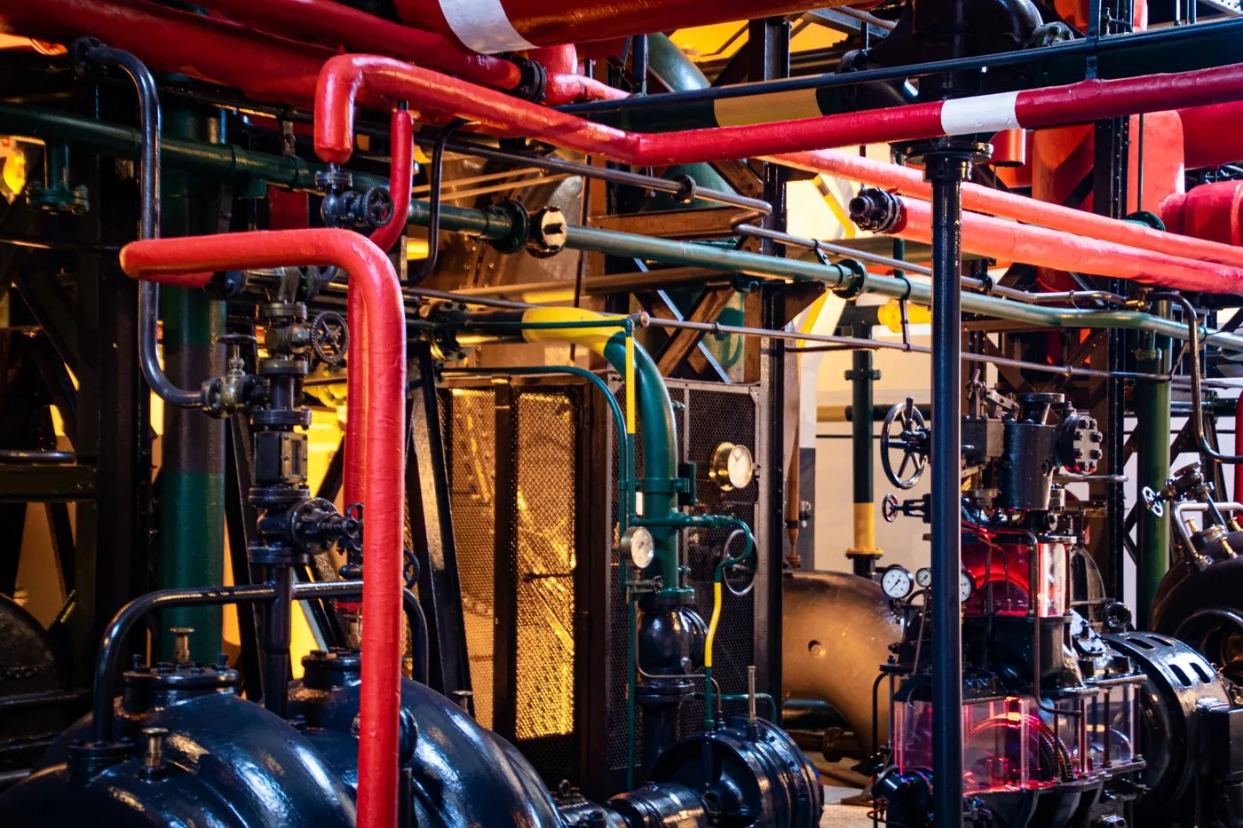 Industrial pipework and processing equipment